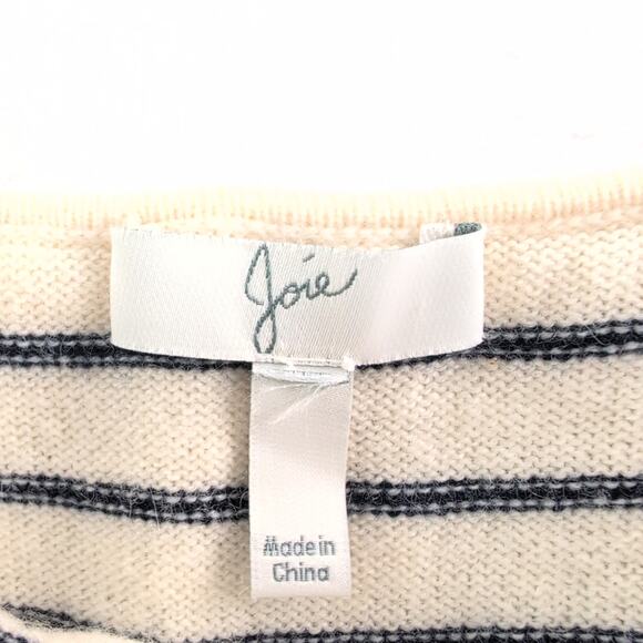 Joie Delbin Wool Cashmere Nautical Coastal Fisherman Sweater Women's Med - Picture 2 of 9